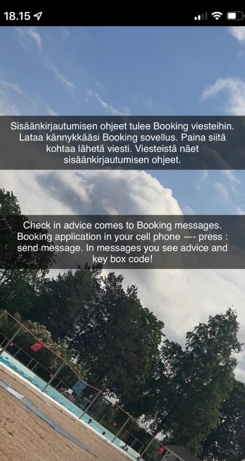 Ferienwohnung Yksio Kilometri Jokirannasta Forilta Turku Exterior foto